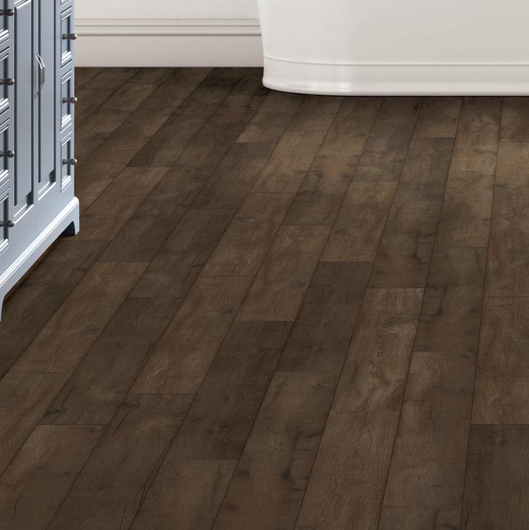 installed laminate flooring in home
