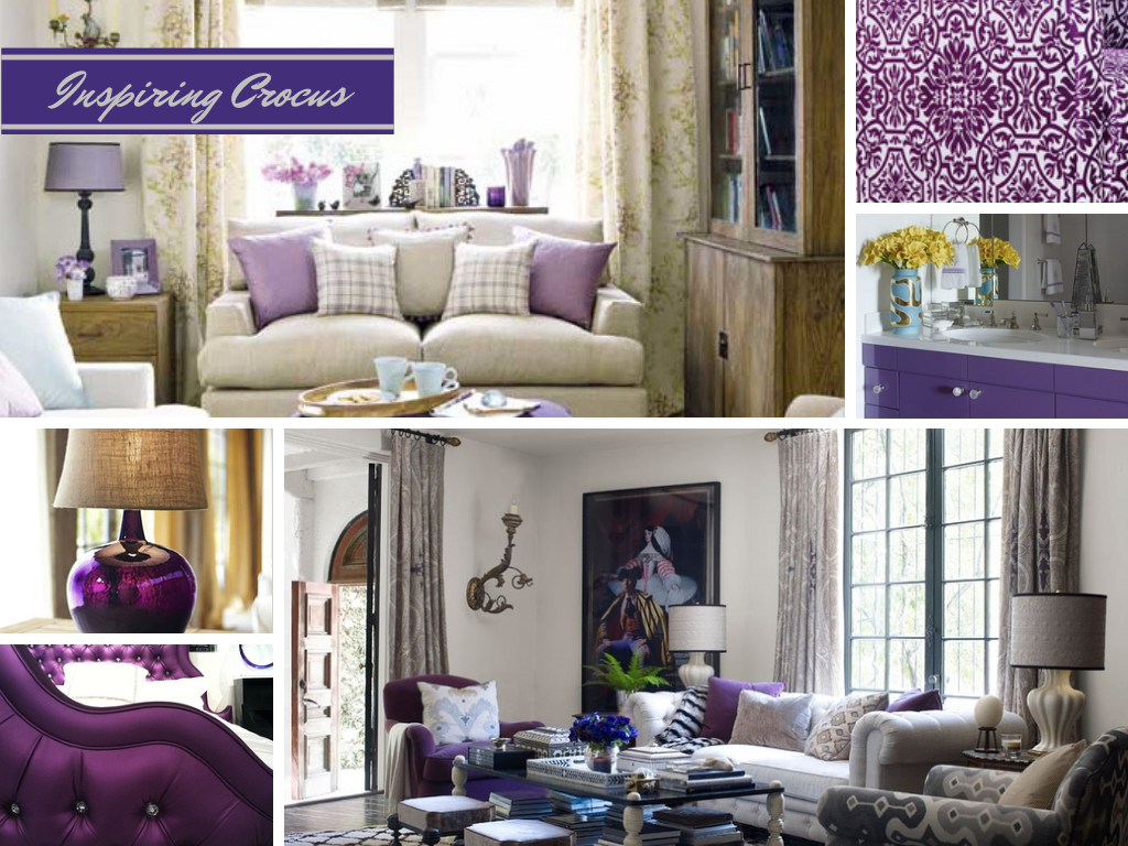 Crocus Inspired Home Decor spring inspired decor: crocus purple