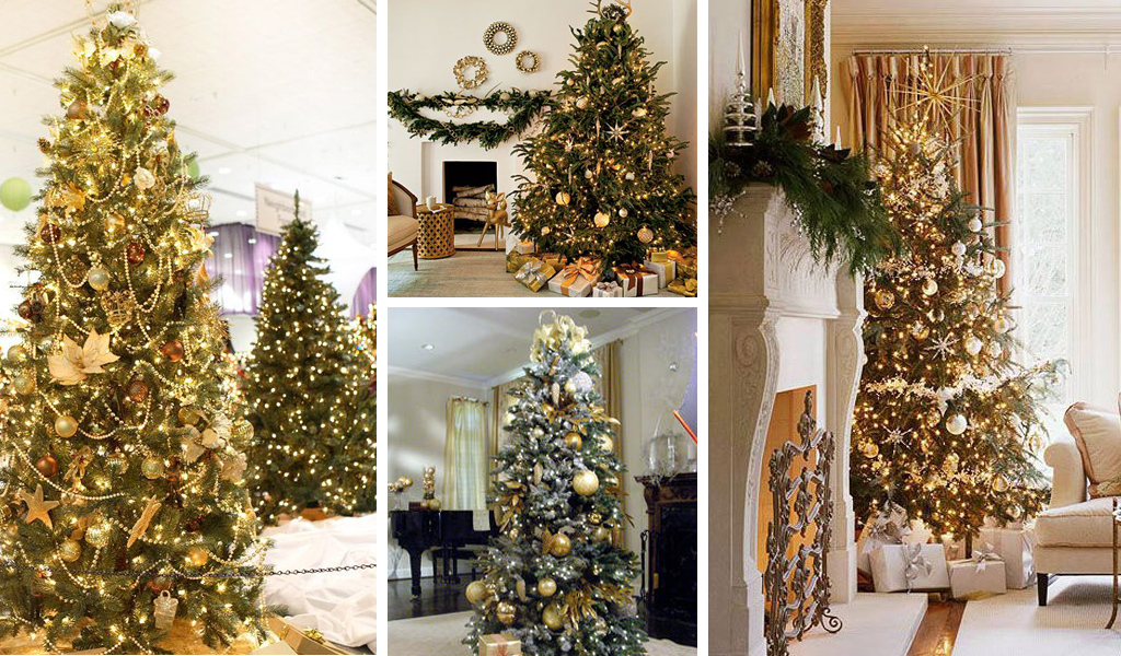 Gold Christmas Tree Ideas christmas tree ideas