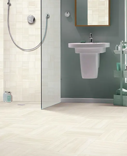tile bathroom floor
