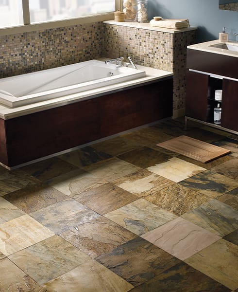 natural stone bathroom