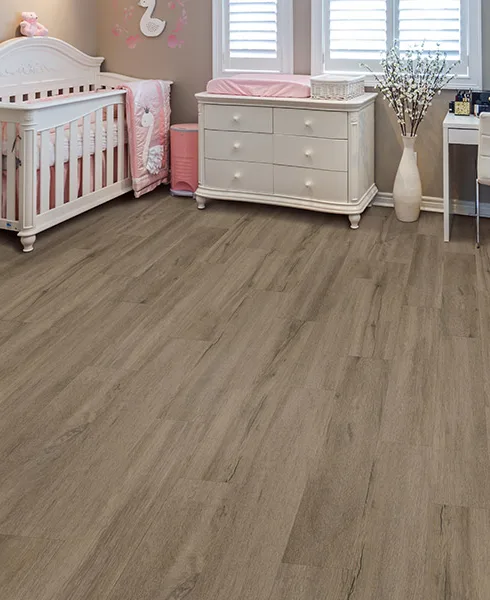 luxury vinyl in bedroom
