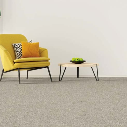 carpet with chair and table